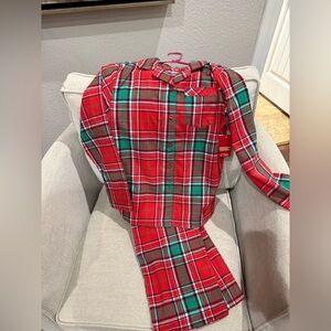 Girls size 14 Plaid Christmas pajamas
